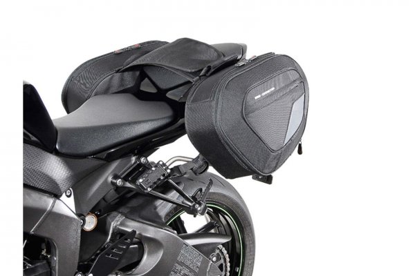 BLAZE saddlebag set Black/Grey. Ninja ZX-6R (09-12) / ZX-6R 636 (13-).