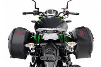 BLAZE H saddlebag set Black/Grey. Kawasaki Z750 (07-12)/ Z750 R (11-12).