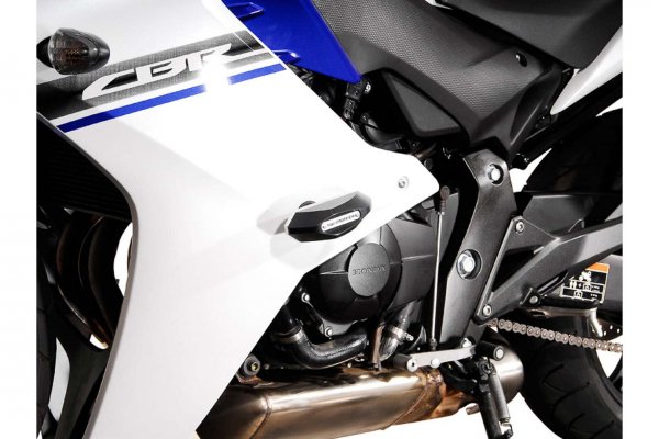 Slider set for frame Black. Honda CBR 600F (11-13).
