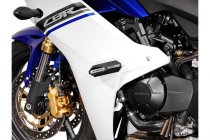 Slider set for frame Black. Honda CBR 600F (11-13).