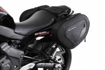 BLAZE saddlebag set Black/Grey. Kawasaki ER-6n / ER-6f (09-11).