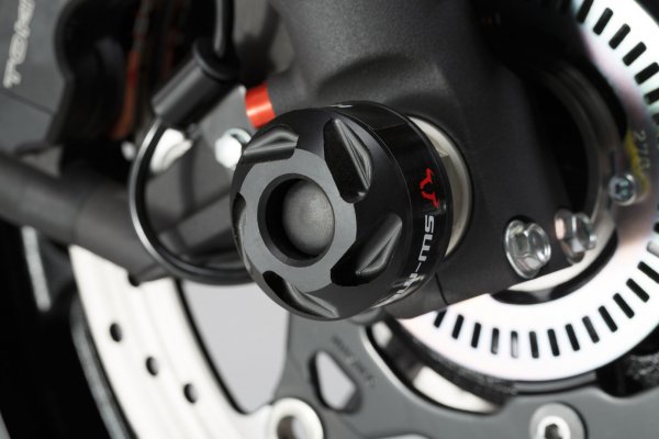 Slider set for front axle Black. Suzuki V-Strom 1000 (14-19) / 1050 (19-).