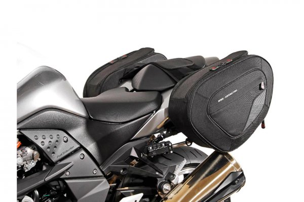 BLAZE H saddlebag set Black/Grey. Kawasaki Z1000 (07-09).