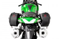 BLAZE H saddlebag set Black/Grey. Kawasaki ZZR1400 (07-).