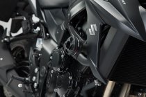 Slider set for frame Black. Yamaha MT-03 (16-)/Suzuki GSX-S750 (17-).