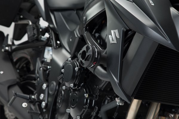Slider set for frame Black. Yamaha MT-03 (16-)/Suzuki GSX-S750 (17-).