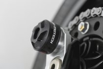 Slider set for rear axle Black. BMW F-models. Husqvarna Nuda 900.