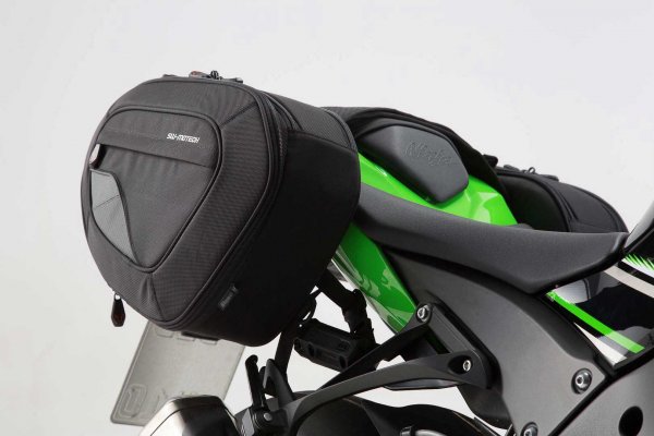 BLAZE H saddlebag set Black/Grey. Kawasaki ZX-10R (15-).