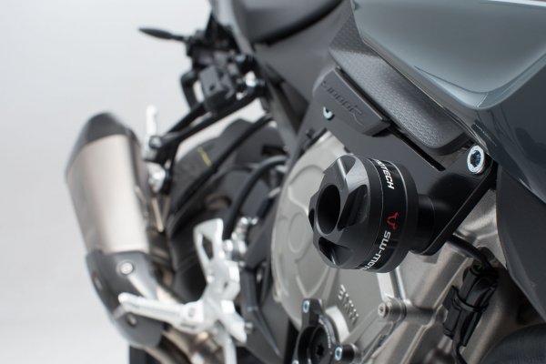 Slider set for frame Black. BMW S 1000 R (16-).