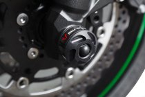 Slider set for front axle Black. Kawasaki Z 800 (12-), Z 1000 (14-).