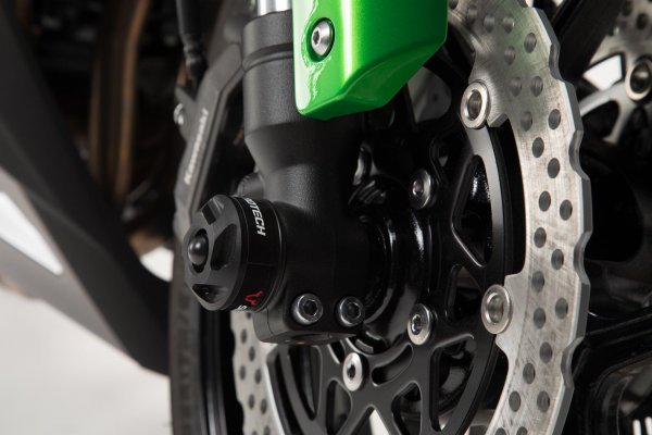 Slider set for front axle Black. Kawasaki Z1000SX, Ninja 1000SX.