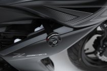 Slider set for frame Black. Kawasaki Z 300 (14-).