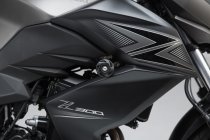 Slider set for frame Black. Kawasaki Z 300 (14-).