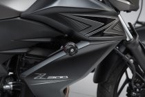 Slider set for frame Black. Kawasaki Z 300 (14-).