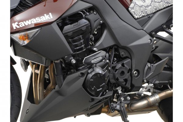 Slider set for frame Black. Kawasaki Z 1000 (10-).