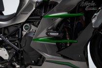 Mounting kit for frame slider with adapters Black. Kawasaki Ninja H2 SX (17-).