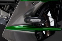 Mounting kit for frame slider with adapters Black. Kawasaki Ninja H2 SX (17-).
