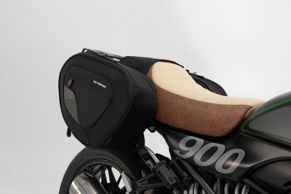 BLAZE H saddlebag set Black/Grey. Kawasaki Z900RS/ Cafe (17-).