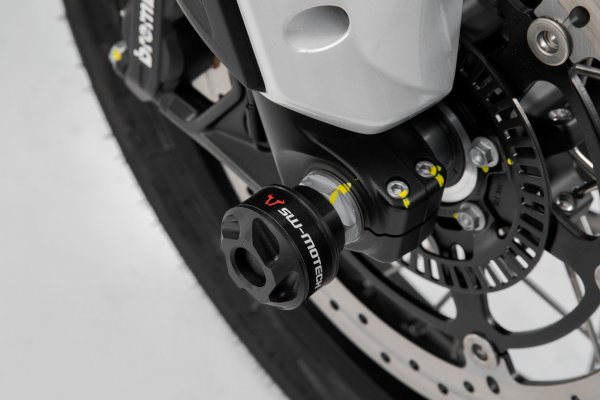 Slider set for front axle Black. Moto Guzzi V85 TT (19-).