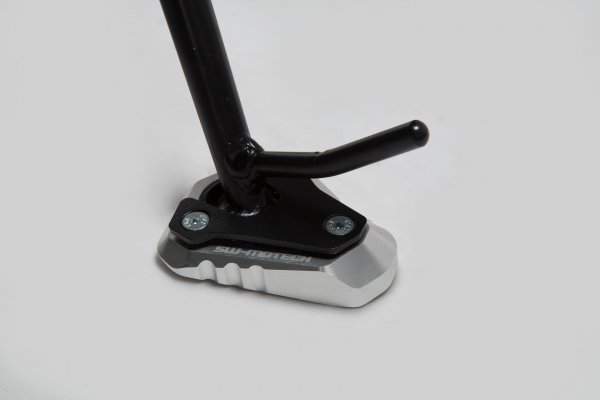 Extension for side stand foot Black/Silver. Kawasaki models (12-).
