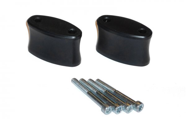 Mirror extension Profile. Black. Honda CBF600 (04-07).