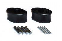 Mirror extension Profile. Black. Aprilia.