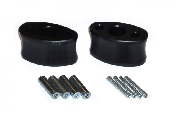 Mirror extension Profile. Black. Aprilia.