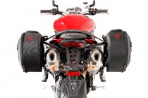 BLAZE H saddlebag set Black/Grey. Triumph Speed Triple 1050 / R (10-15).