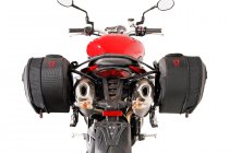 BLAZE H saddlebag set Black/Grey. Triumph Speed Triple 1050 / R (10-15).