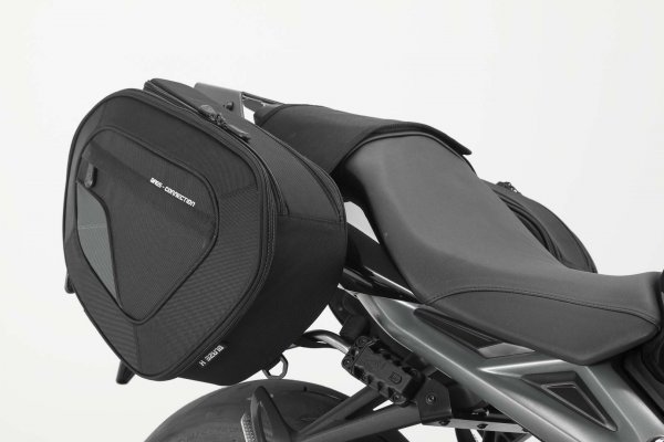 BLAZE H saddlebag set Black/Grey. Triumph Street Triple 675 / R (12-16).