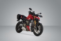 BLAZE saddlebag set Black/grey. Ducati Streetfighter V4 (19-).