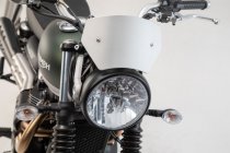 Windscreen Silver. Triumph Street Scrambler 900 (16-).