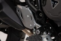 Heel guard right Silver. Triumph Tiger 900/GT/Rally/Pro (19-).