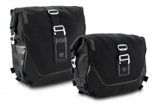 Legend Gear side bag system LC Black Edition Harley Davidson Softail Fat Boy, Breakout.