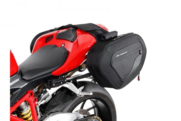 BLAZE saddlebag set Black/Grey.Superbike 848(-13) 1098(-09) 1198(-12).
