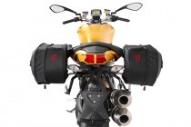 BLAZE H saddlebag set Black/Grey. Ducati 848 Streetfighter (11-).