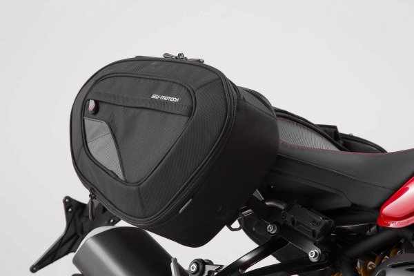 BLAZE H saddlebag set Black/Grey. Ducati Monster 1200 R (16-).