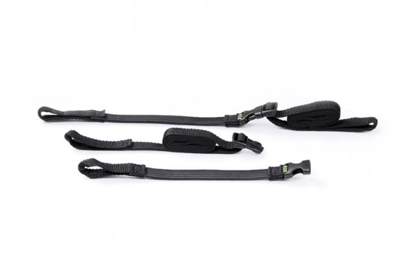 ROK straps 2 adjustable straps. Black. 310-1060 mm.