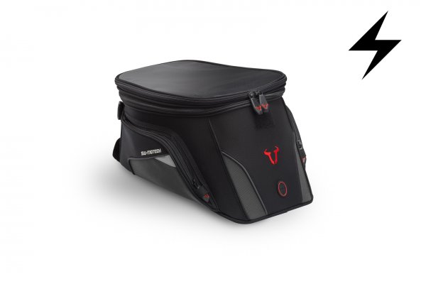 EVO 2.0 Trial electric tank bag 12 V. 15-22 l. For EVO tank ring. Black/Grey.