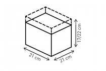 EVO Enduro LT strap tank bag 5-7.5 l. Ballistic Nylon. Black/Grey.