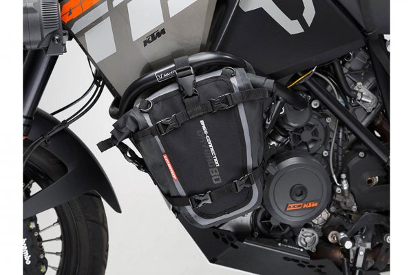 Drybag 80 tail bag 8 l. Grey/Black. Waterproof.