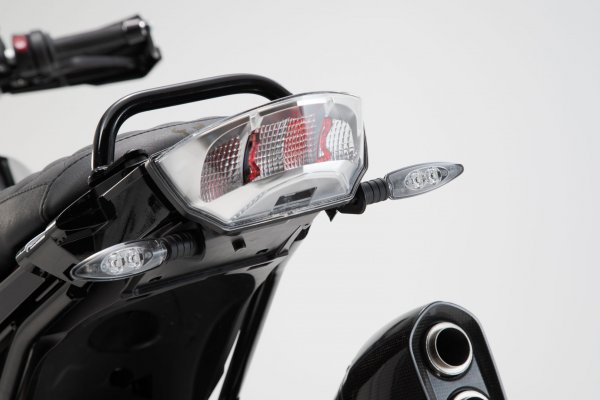Turn signal relocation Black. BMW R 1200 GS (12-18).