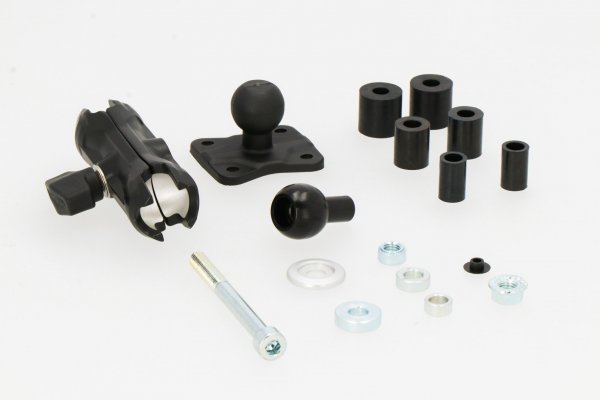 GPS mount with ball clamp for head tube For Ø12.5-25 mm. Incl. ball, socketarm, GPS mount.