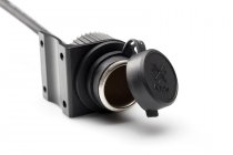 Cigarette lighter socket with cable harness Water-resistant. Cable 160 cm length. 12 V.
