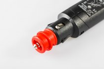 Mini USB charge lead For 12V DIN and cigarette lighter socket. 2000 mA.