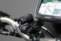 Mini USB charge lead For 12V DIN and cigarette lighter socket. 2000 mA.