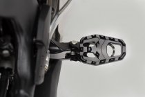 Footrest extension Black. Honda CRF 1000 L Africa Twin (15-17).