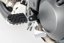 ION footrest kit Silver. Aprilia, BMW, Suzuki models.