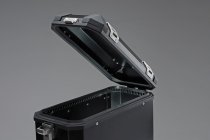 TRAX ION M Side case. Aluminum. 37 l. Left. Silver.