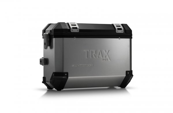 TRAX ION M Side case. Aluminum. 37 l. Right. Silver.